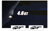 1994-98 Mustang Hood Cowl Decal Set - GT Name
